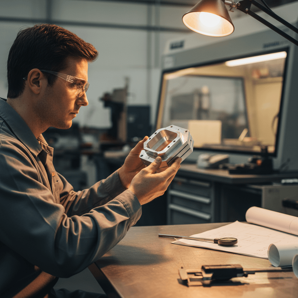 Quality inspection of machined component