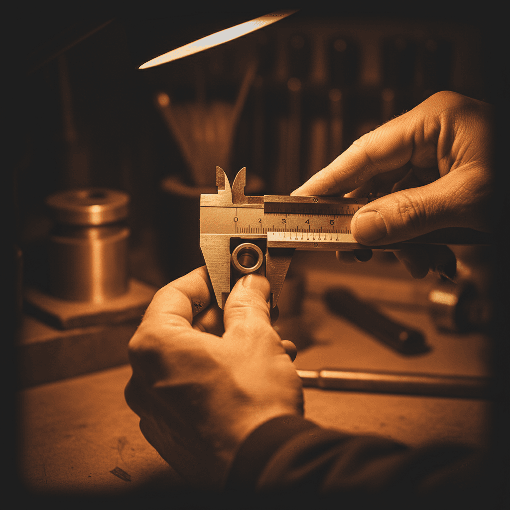 Precision measurement of manufactured part